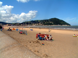 The beach at Minehead