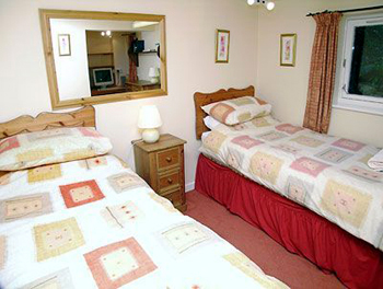 One of the bedrooms at Travellers Rest Exmoor