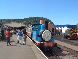 Thomas the Tank engine visiting West Somerset Railway, Minehead